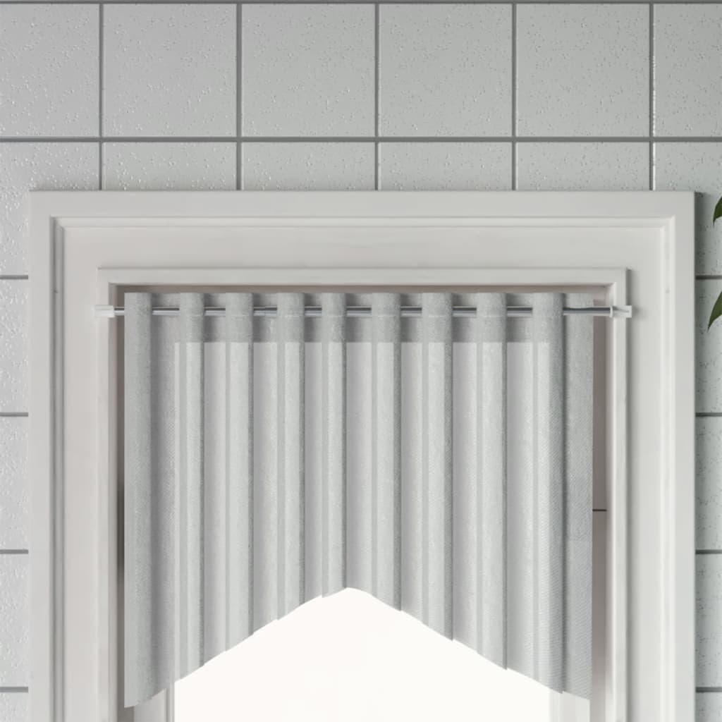 vidaXL Karnisze, 2 szt., biało-srebrne, 60-105 cm, aluminium