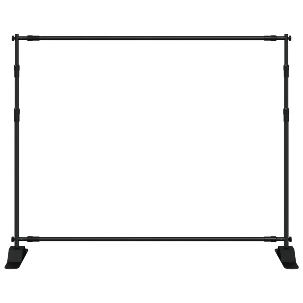 vidaXL Stojak na tło, czarny, 254x243 cm, stalowy