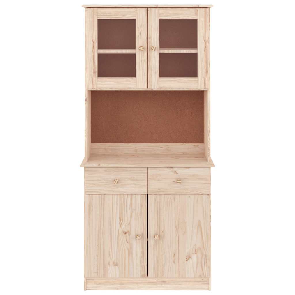 vidaXL Kredens ALTA, 77x35x165 cm, lite drewno sosnowe
