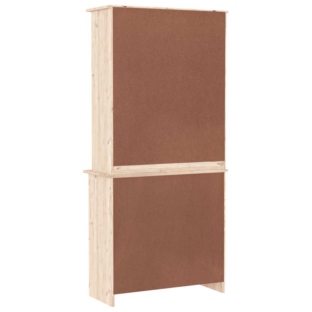 vidaXL Kredens ALTA, 77x35x165 cm, lite drewno sosnowe