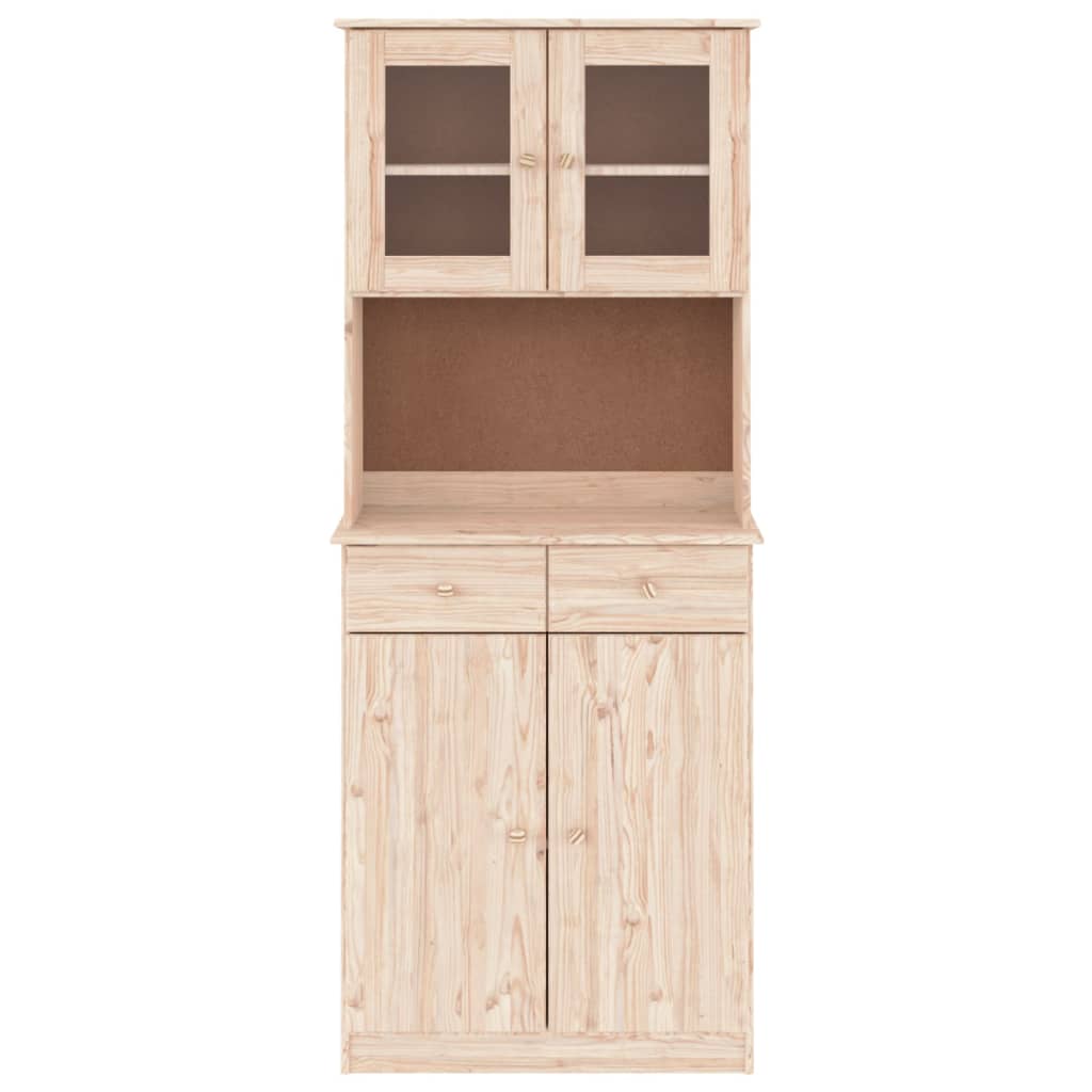 vidaXL Kredens ALTA, 77x35x188 cm, lite drewno sosnowe