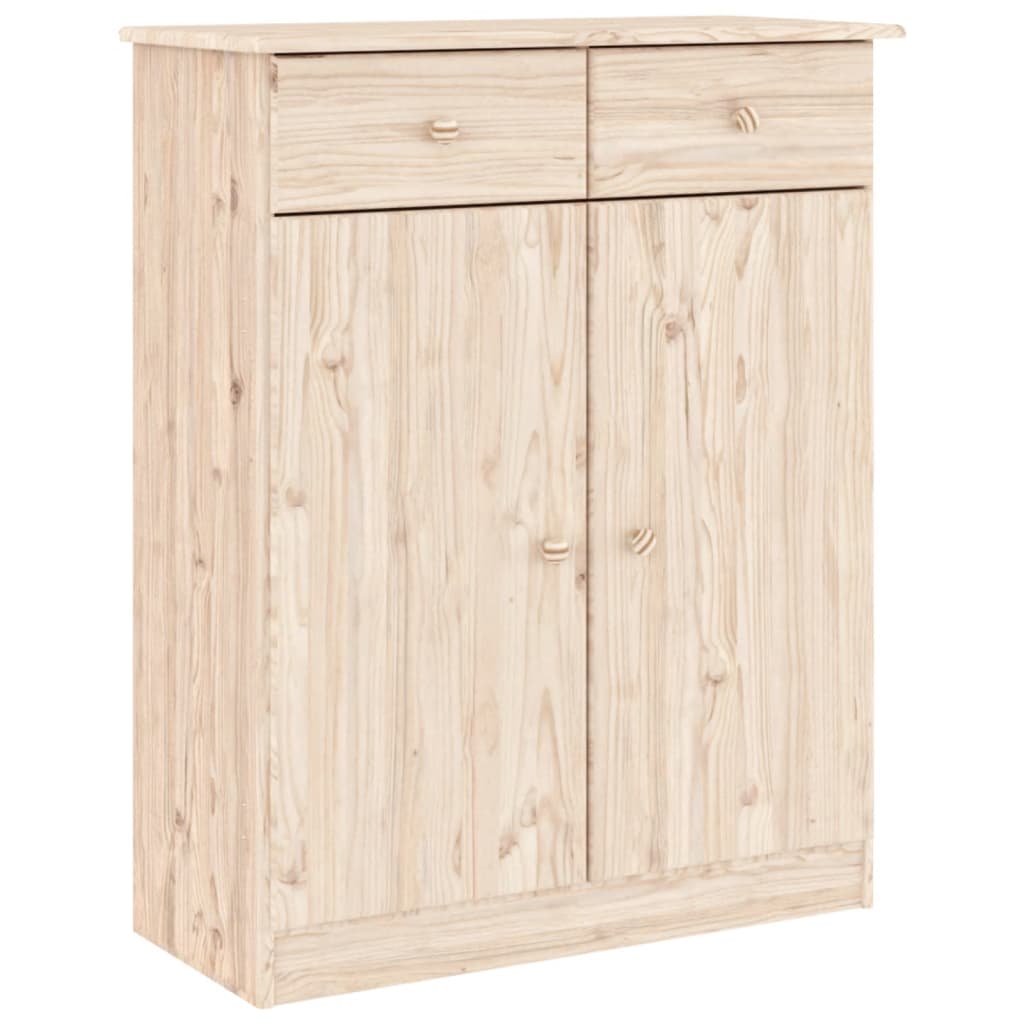 vidaXL Kredens ALTA, 77x35x188 cm, lite drewno sosnowe