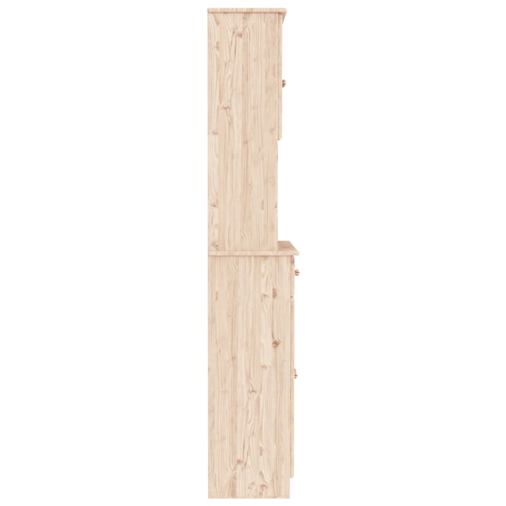 vidaXL Kredens ALTA, 77x35x188 cm, lite drewno sosnowe