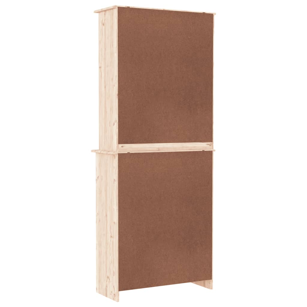 vidaXL Kredens ALTA, 77x35x188 cm, lite drewno sosnowe