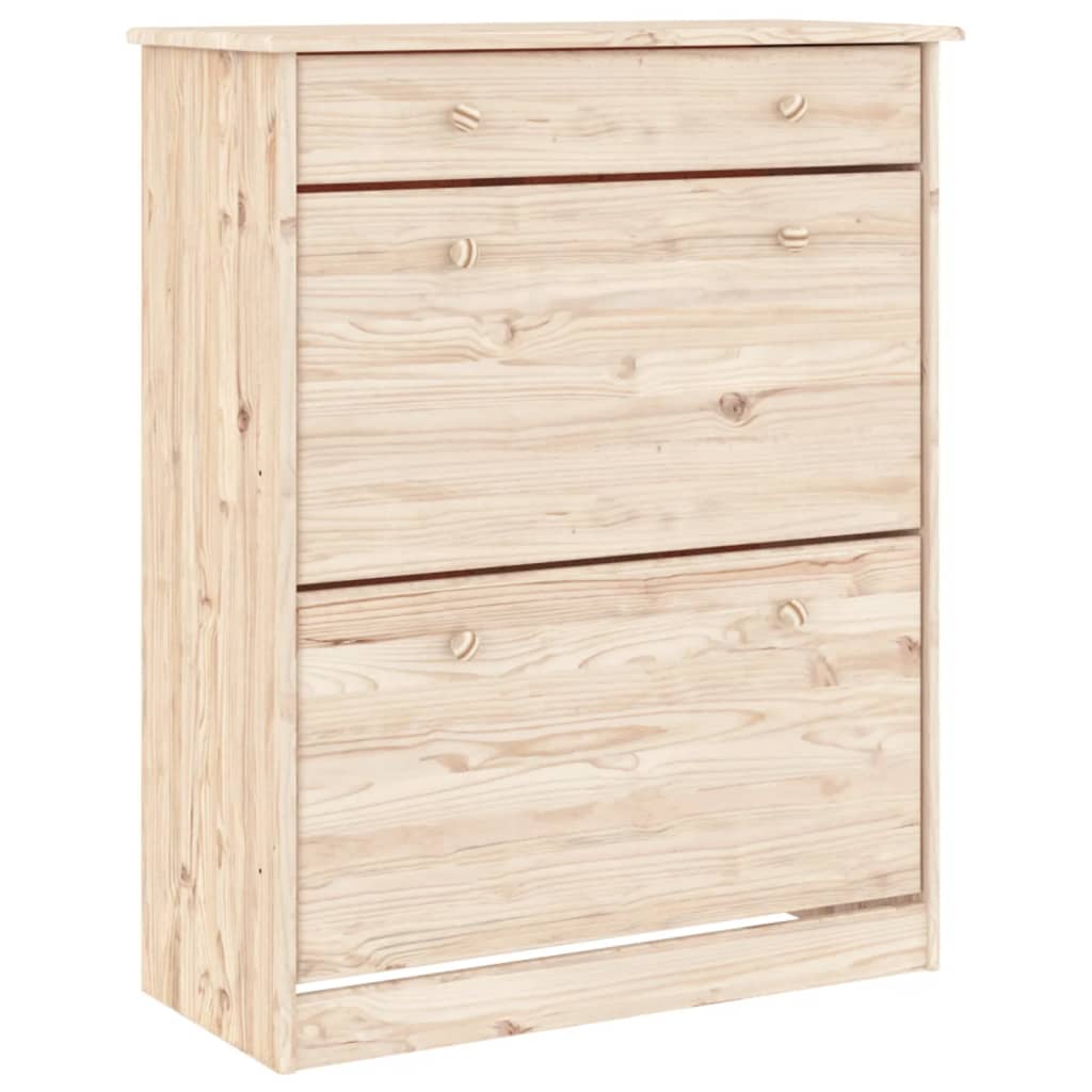 vidaXL Kredens ALTA, 77x35x188 cm, lite drewno sosnowe