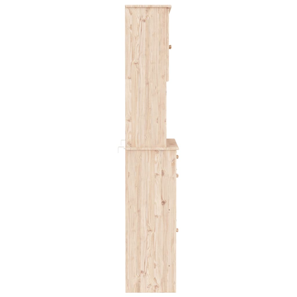 vidaXL Kredens ALTA, 77x35x188 cm, lite drewno sosnowe