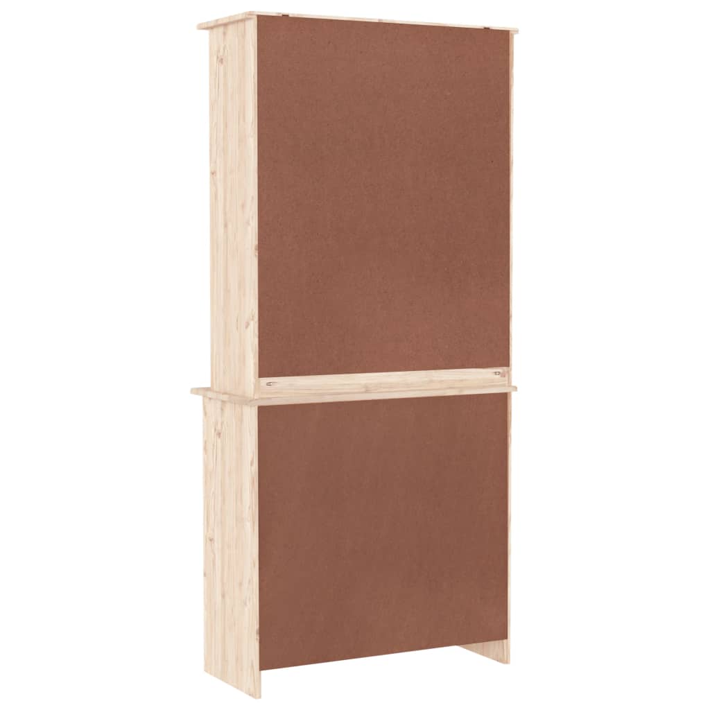 vidaXL Kredens ALTA, 77x35x165 cm, lite drewno sosnowe