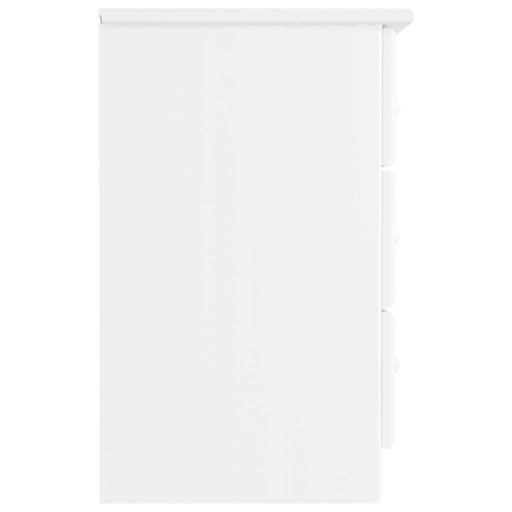 vidaXL Szafka nocna ALTA, biała, 41x35x55,5 cm, drewno sosnowe