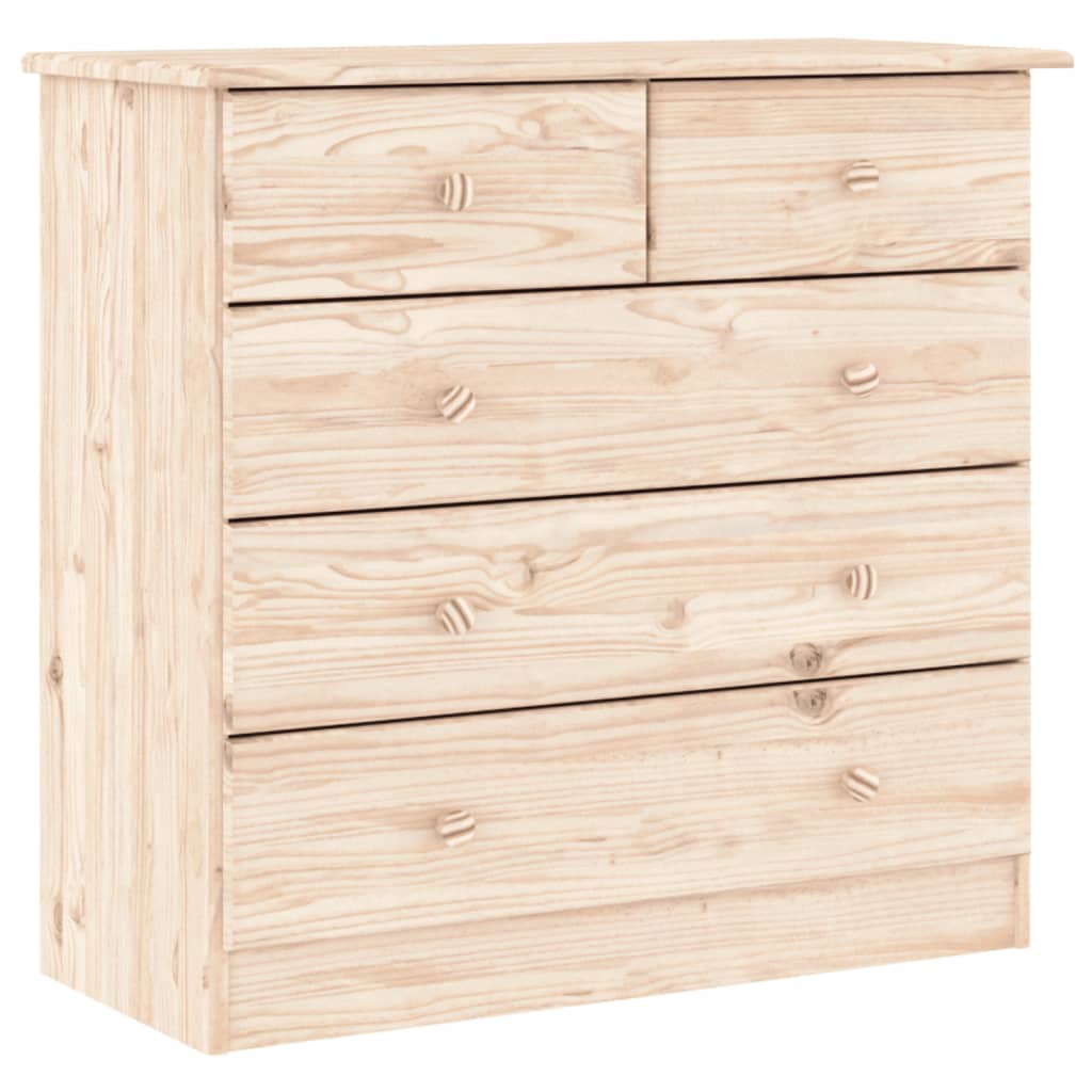 vidaXL Komoda ALTA, 77x35x73 cm, drewno sosnowe