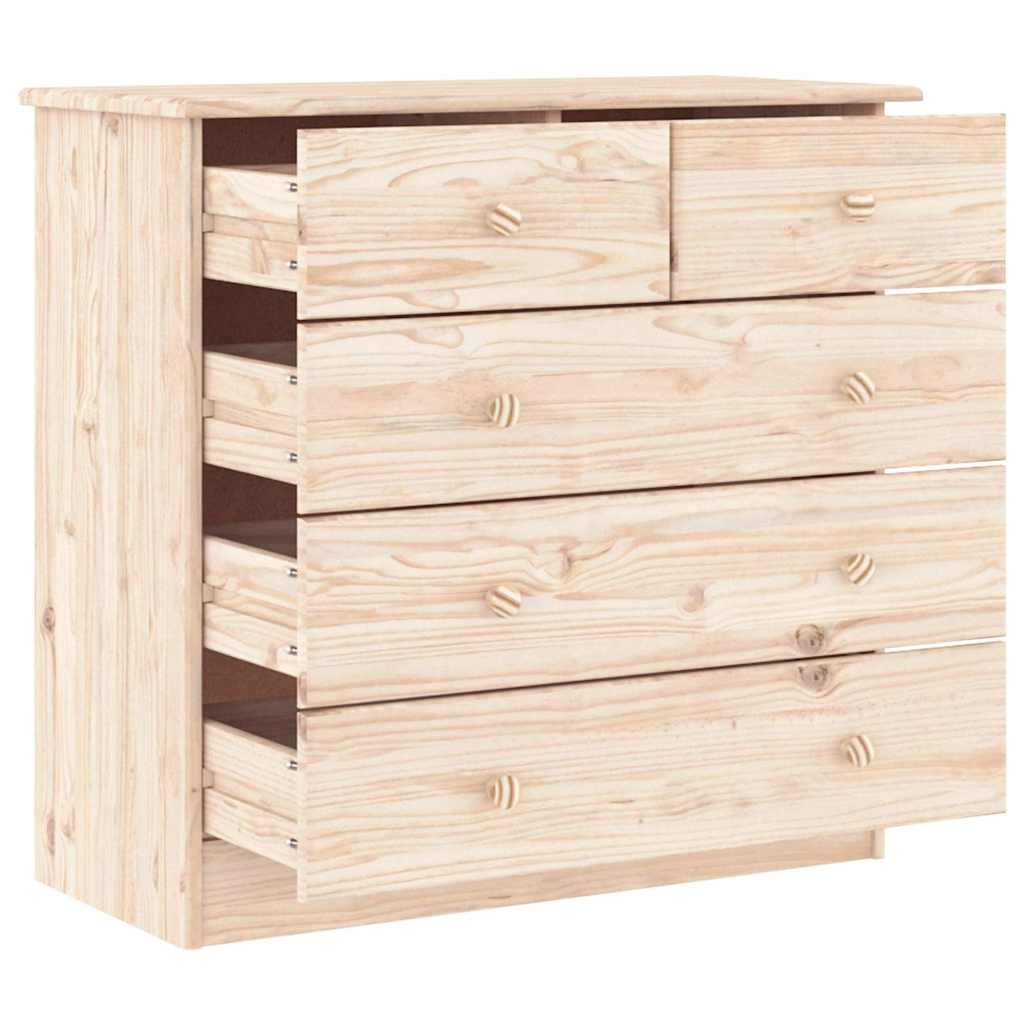vidaXL Komoda ALTA, 77x35x73 cm, drewno sosnowe