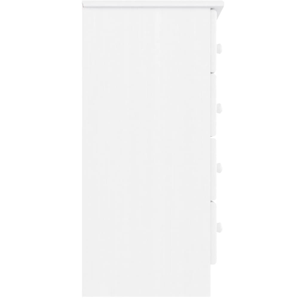 vidaXL Komoda ALTA, biała, 77x35x73 cm, drewno sosnowe