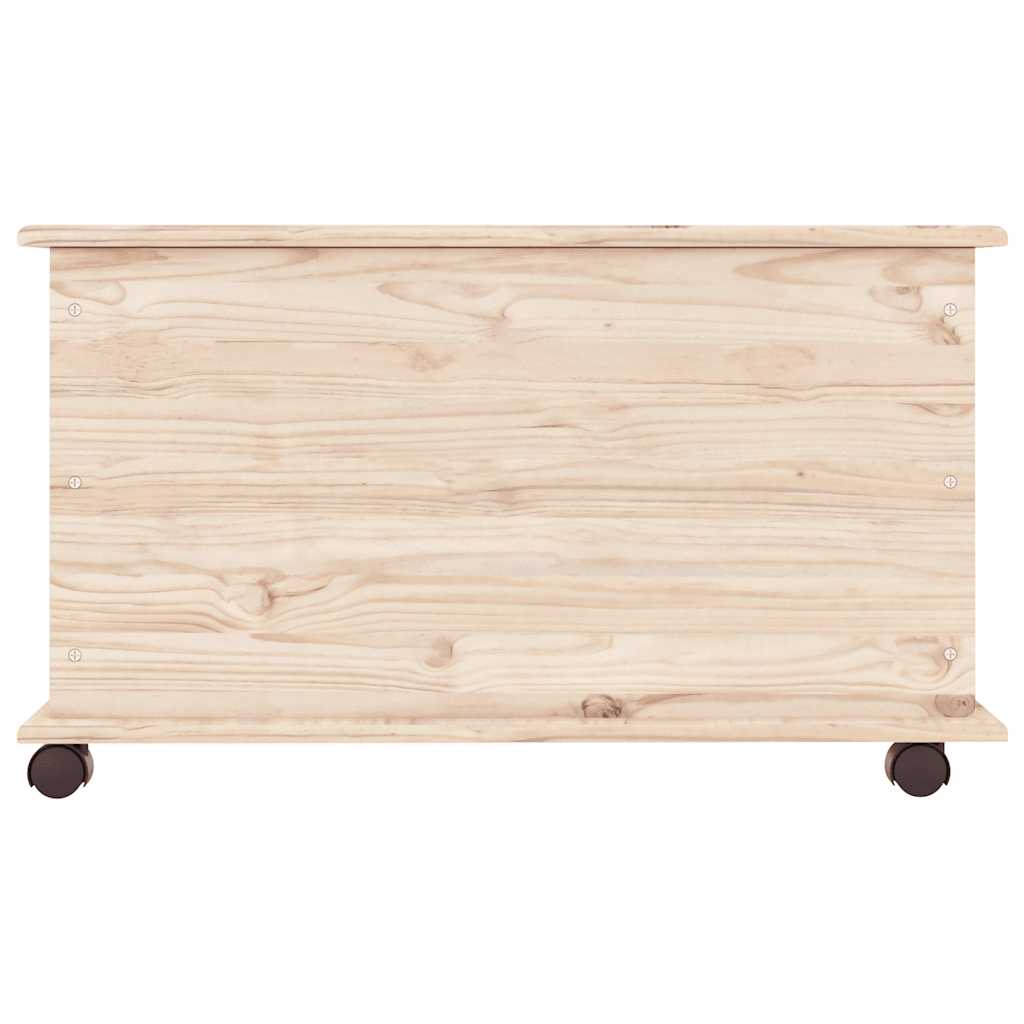 vidaXL Skrzynia do przechowywania ALTA, kółka, 73x39,5x43 cm, sosnowa