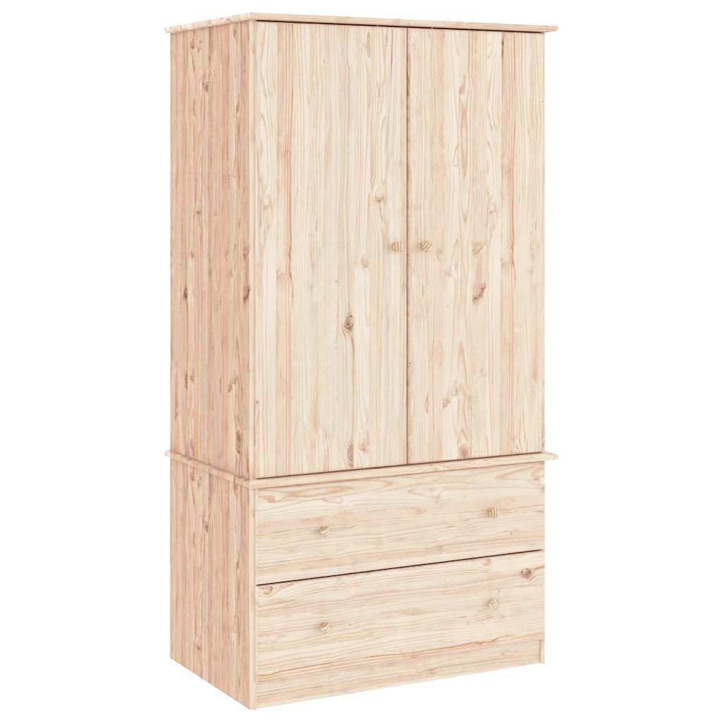 vidaXL Szafa ALTA, 90x55x170 cm, lite drewno sosnowe