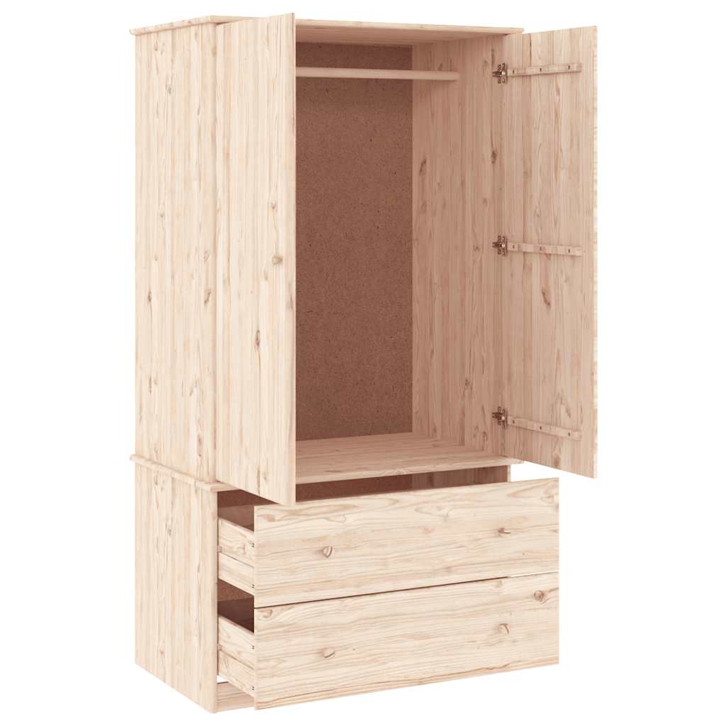 vidaXL Szafa ALTA, 90x55x170 cm, lite drewno sosnowe