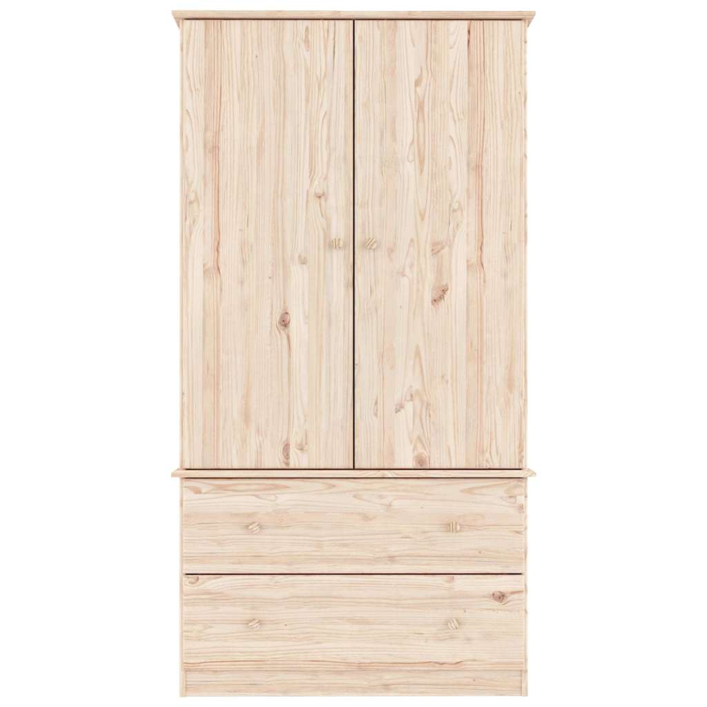 vidaXL Szafa ALTA, 90x55x170 cm, lite drewno sosnowe