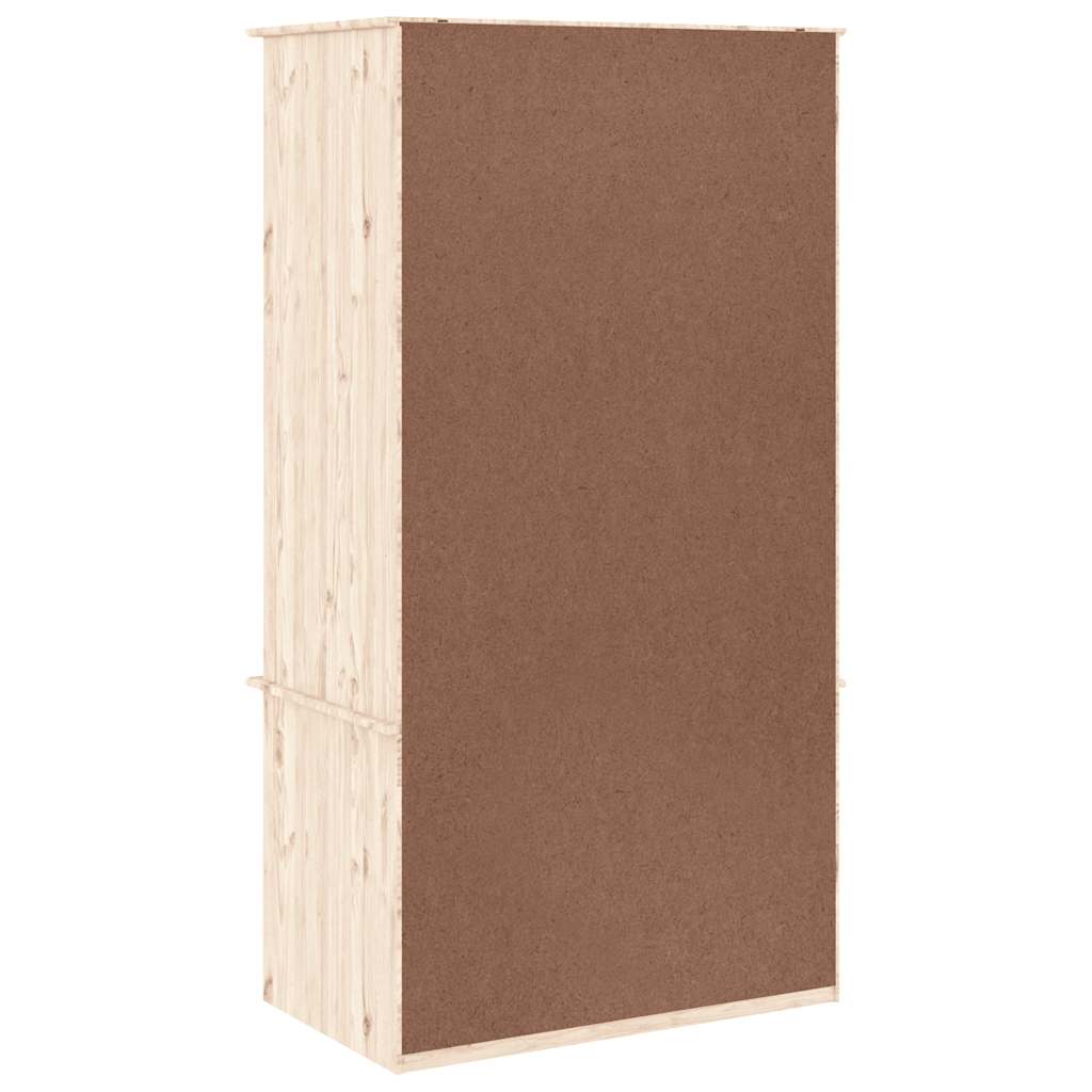 vidaXL Szafa ALTA, 90x55x170 cm, lite drewno sosnowe