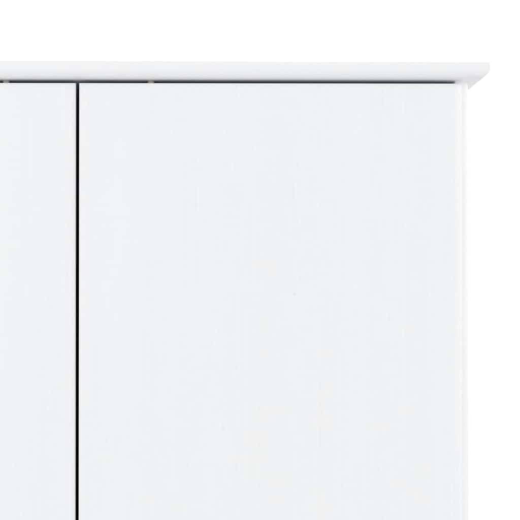 vidaXL Szafa ALTA, biała, 90x55x170 cm, lite drewno sosnowe