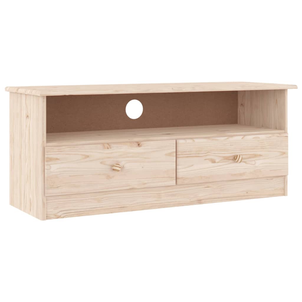 vidaXL Szafka RTV z szufladami ALTA, 100x35x41 cm, drewno sosnowe