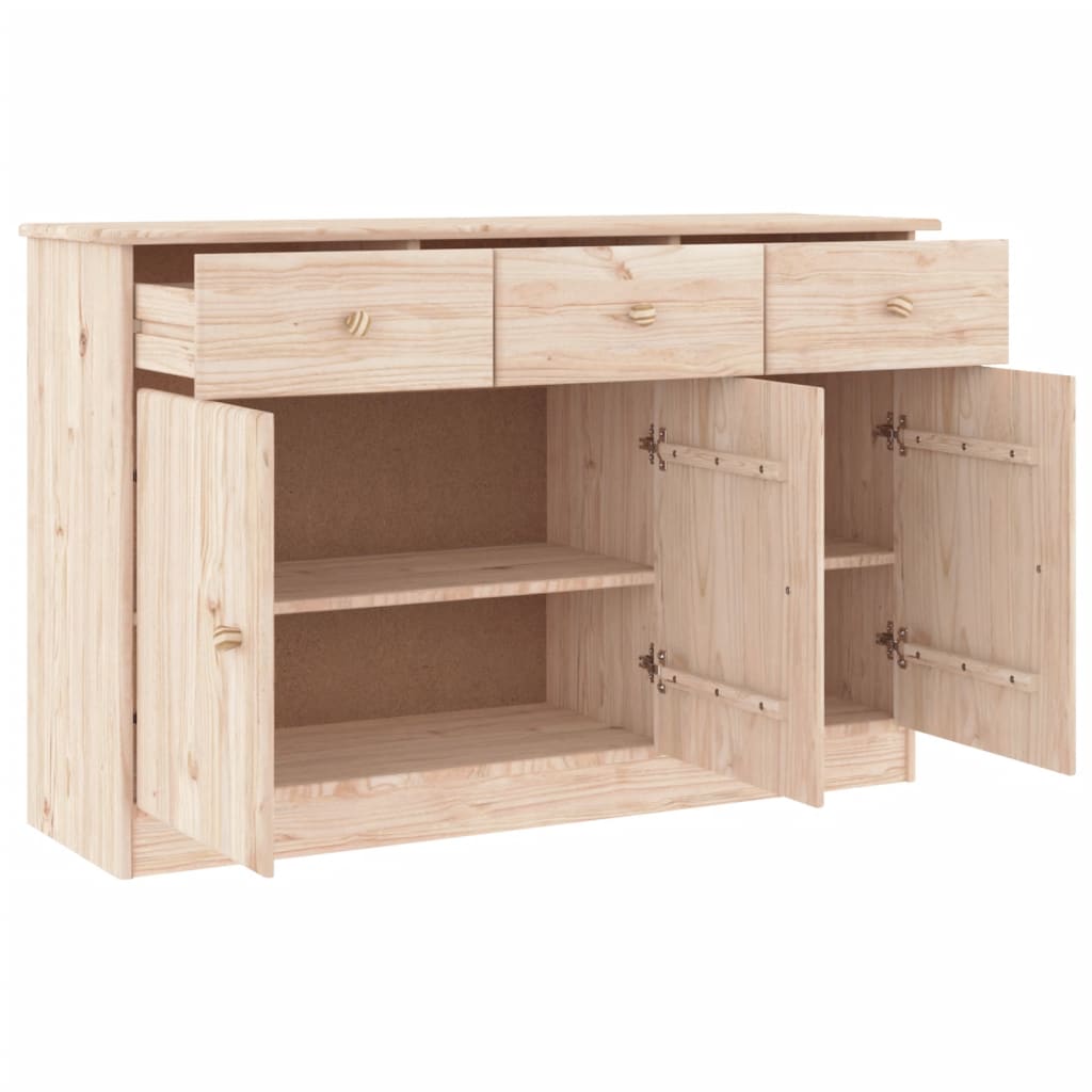 vidaXL Szafka ALTA, 112x35x73 cm, lite drewno sosnowe