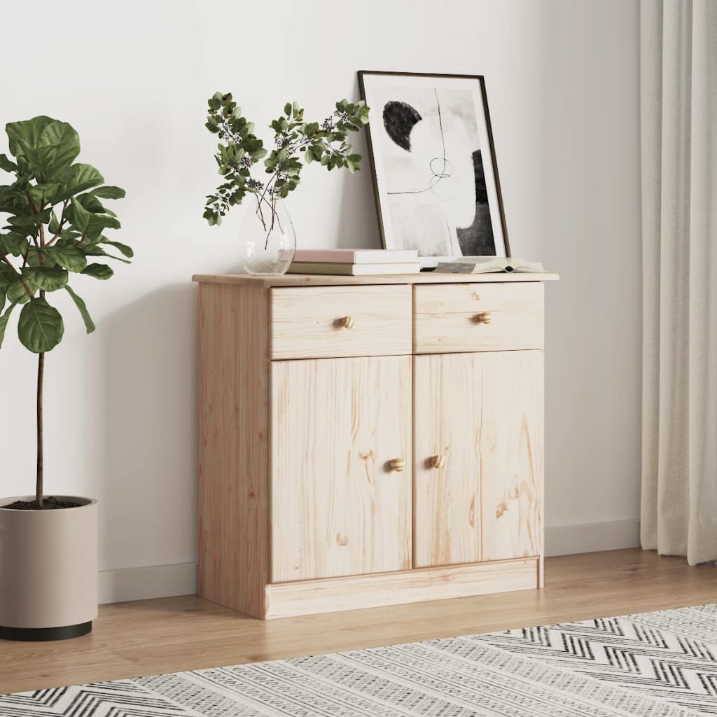 vidaXL Szafka ALTA, 77x35x73 cm, lite drewno sosnowe