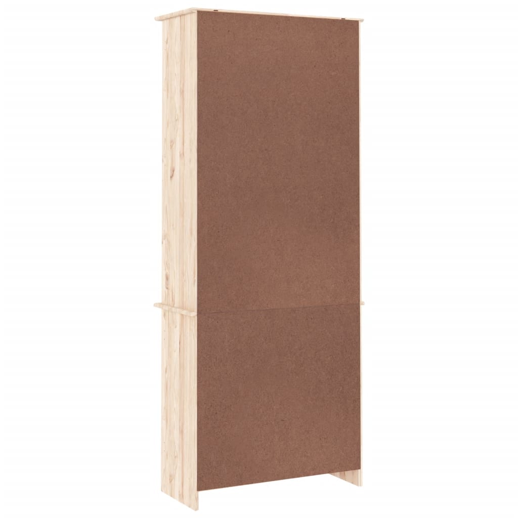vidaXL Witryna ALTA, 77x35x186,5 cm, lite drewno sosnowe