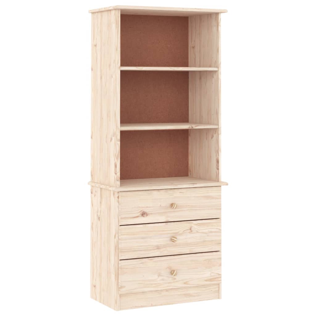vidaXL Biblioteczka z szufladami ALTA, 60x35x142 cm, drewno sosnowe