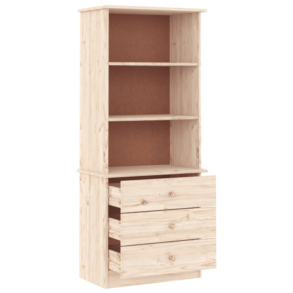 vidaXL Biblioteczka z szufladami ALTA, 60x35x142 cm, drewno sosnowe