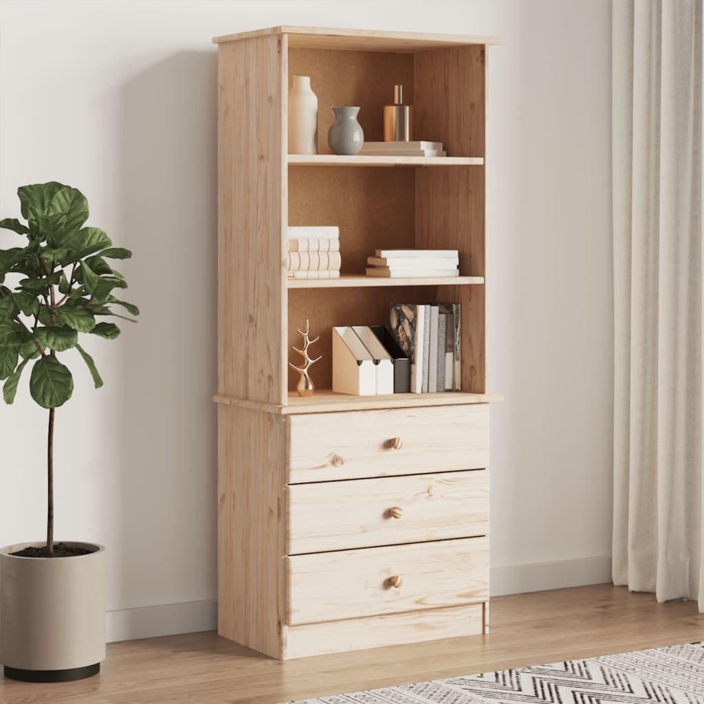 vidaXL Biblioteczka z szufladami ALTA, 60x35x142 cm, drewno sosnowe
