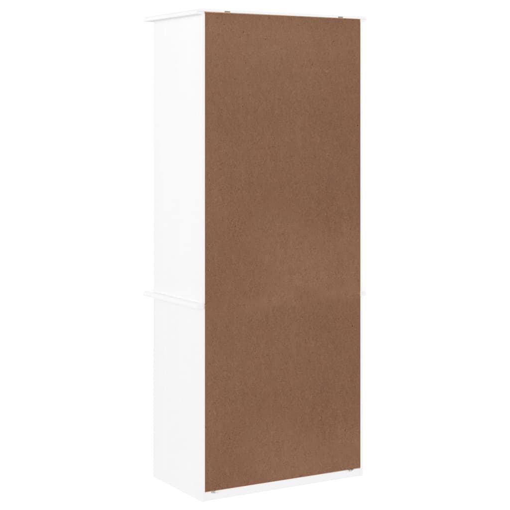vidaXL Biblioteczka z szufladami ALTA, biała, 60x35x142 cm, sosna