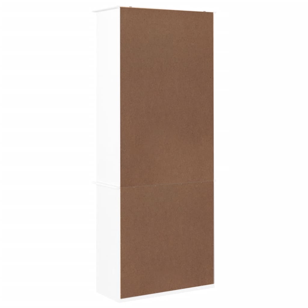 vidaXL Biblioteczka z szufladami ALTA, biała, 77x35x186,5 cm, sosna