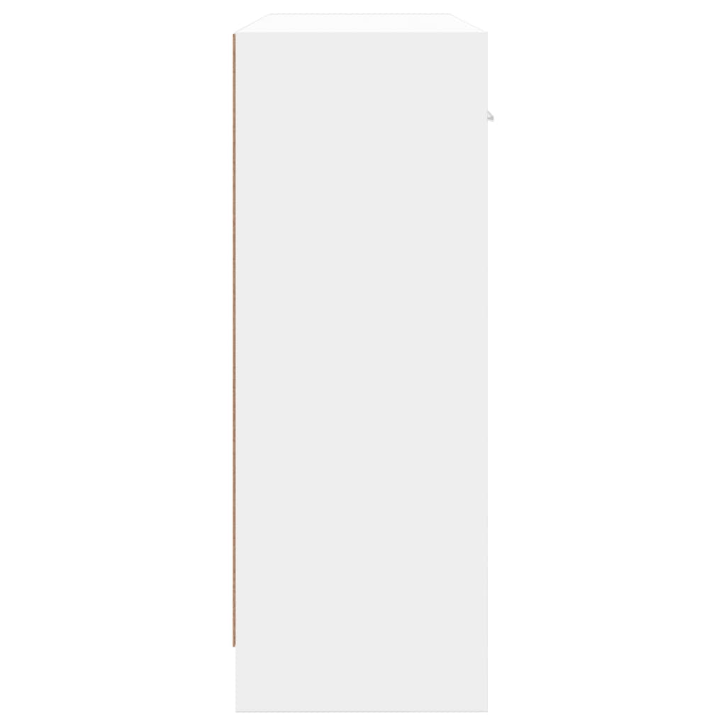 vidaXL Komoda Biała 91x28x75 cm Drewno konstrukcyjne