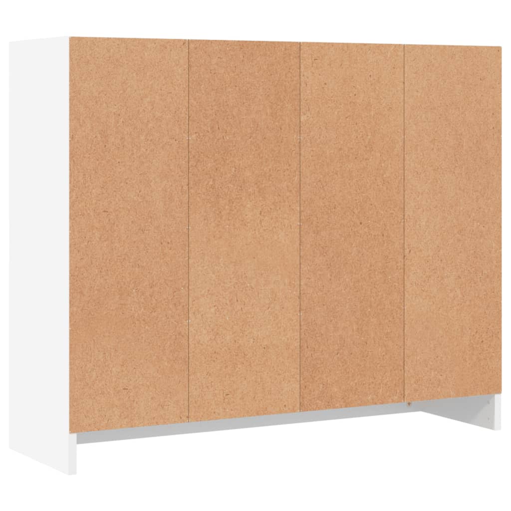 vidaXL Komoda Biała 91x28x75 cm Drewno konstrukcyjne