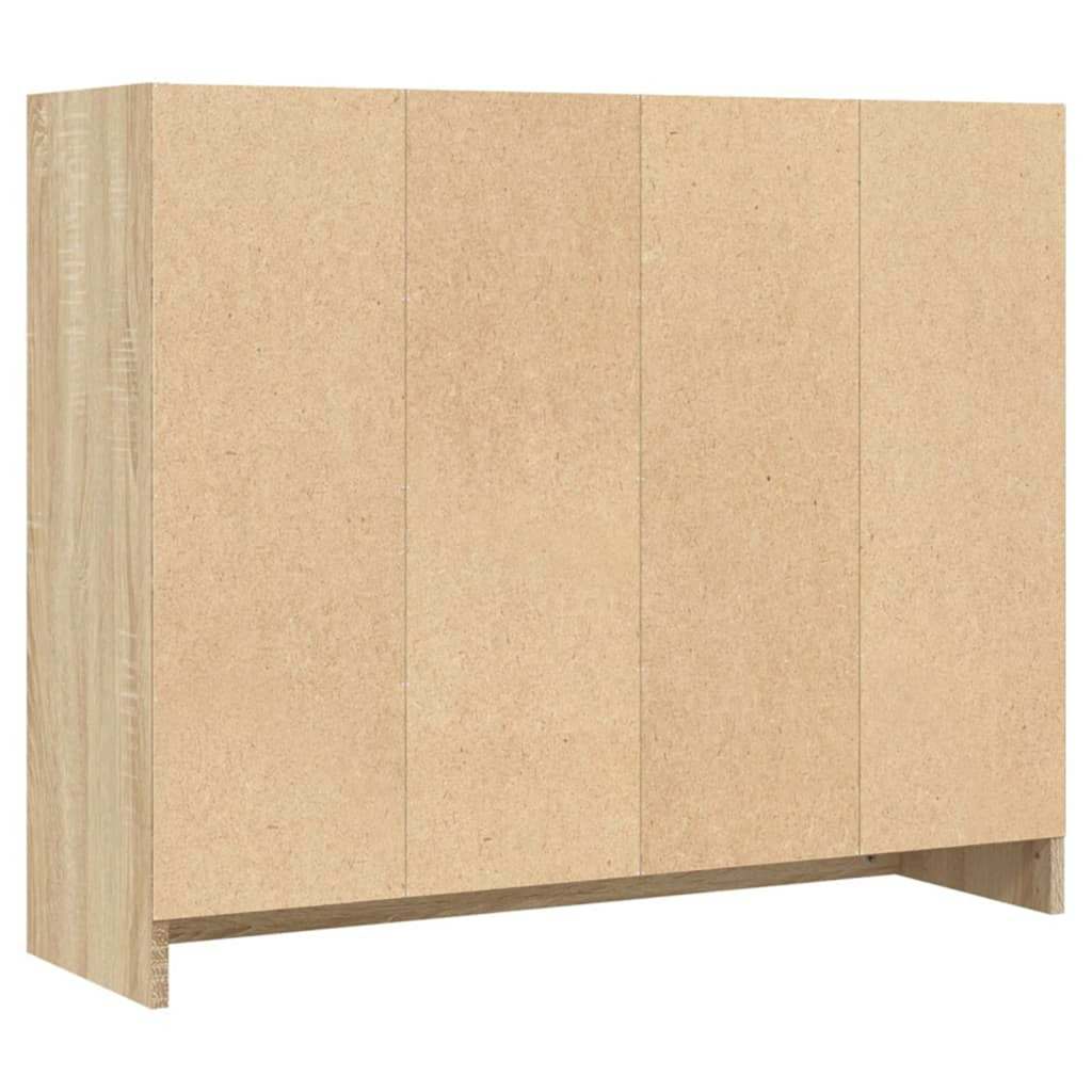 vidaXL Szafka, dąb sonoma, 91x28x75 cm, materiał drewnopochodny