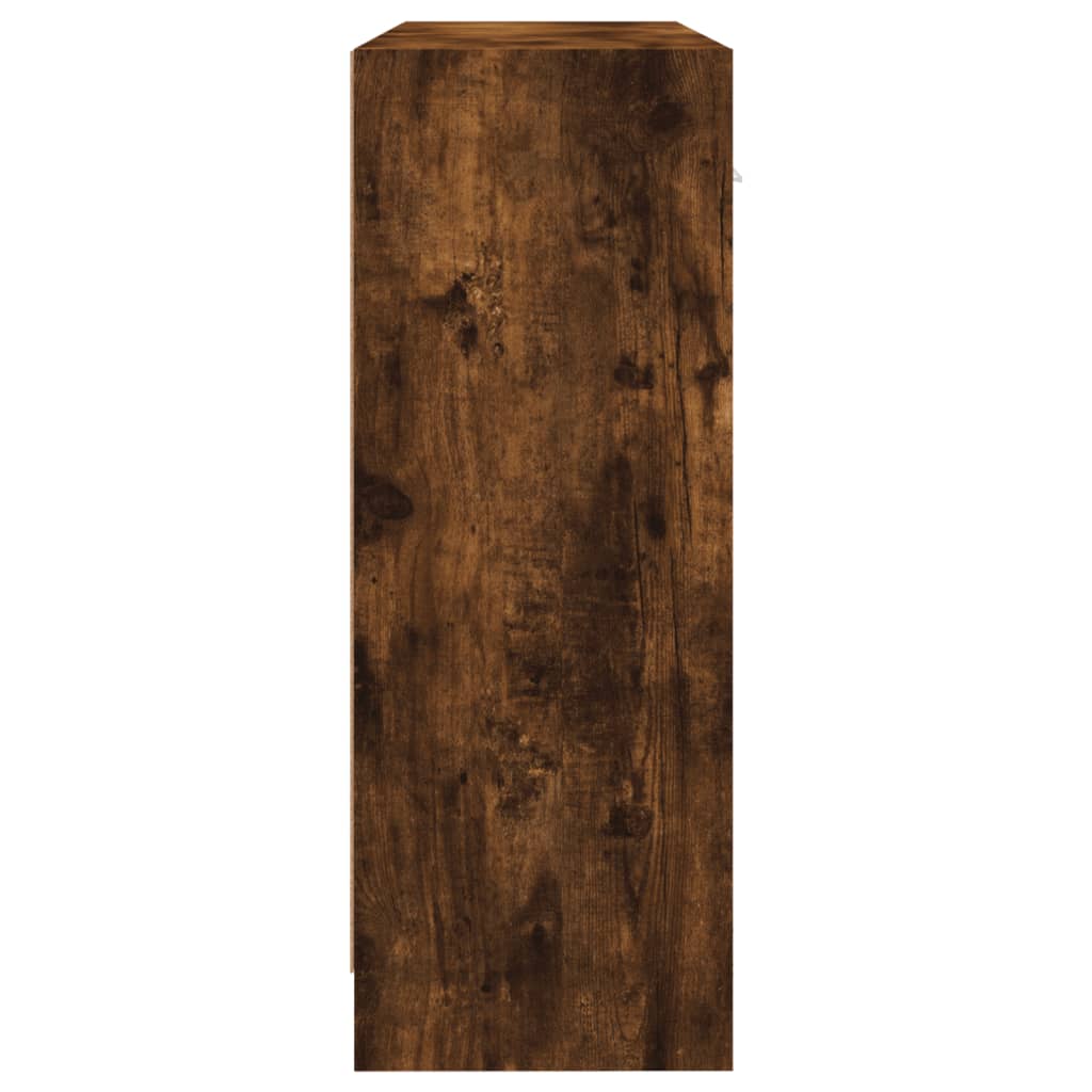 vidaXL Szafka, przydymiony dąb, 91x28x75 cm, materiał drewnopochodny