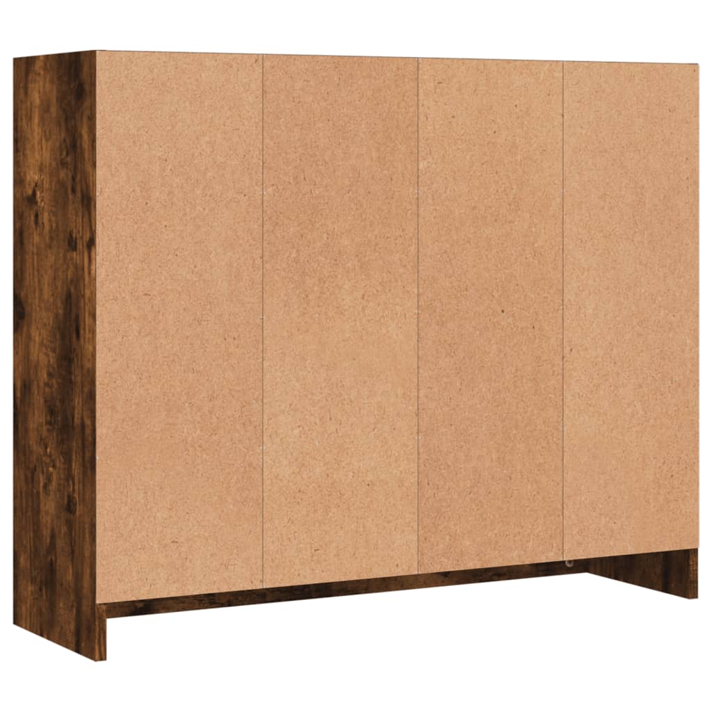vidaXL Szafka, przydymiony dąb, 91x28x75 cm, materiał drewnopochodny