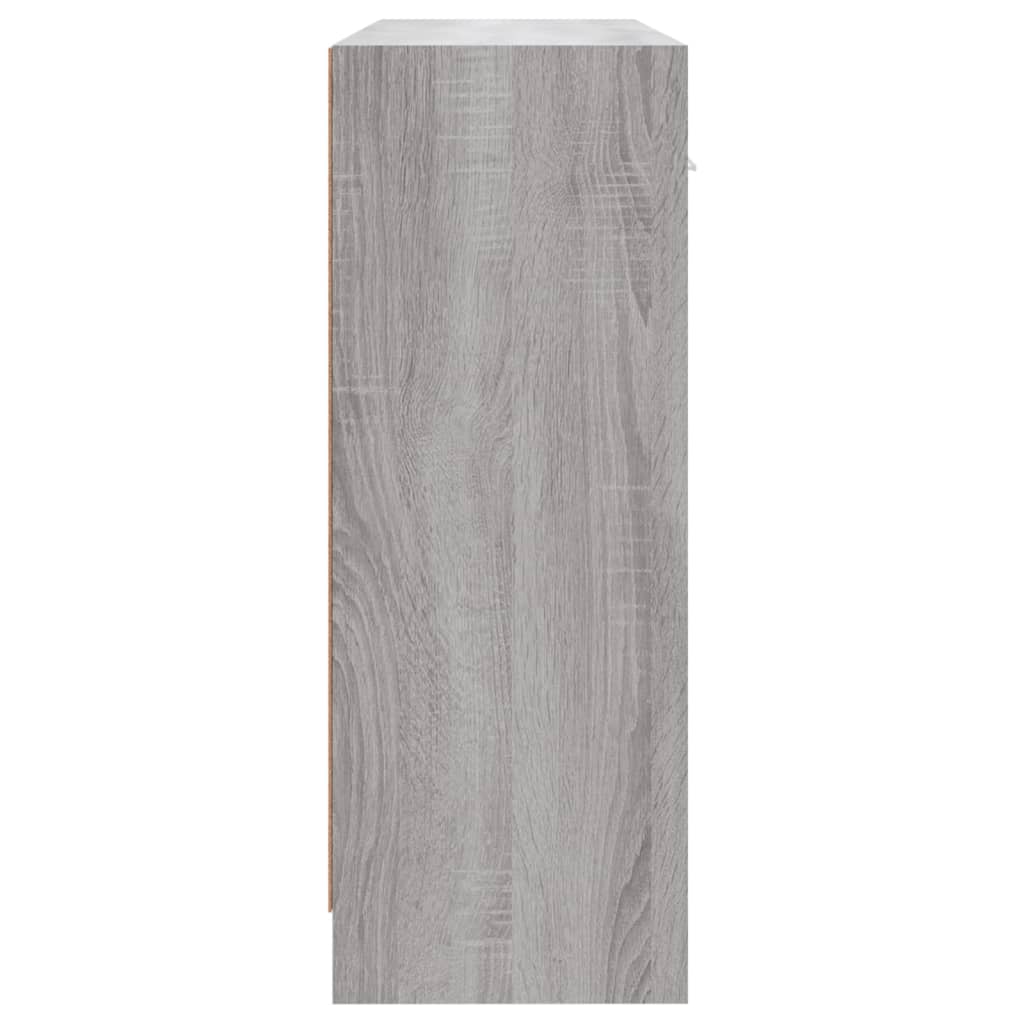 vidaXL Szafka, szary dąb sonoma, 91x28x75 cm, materiał drewnopochodny
