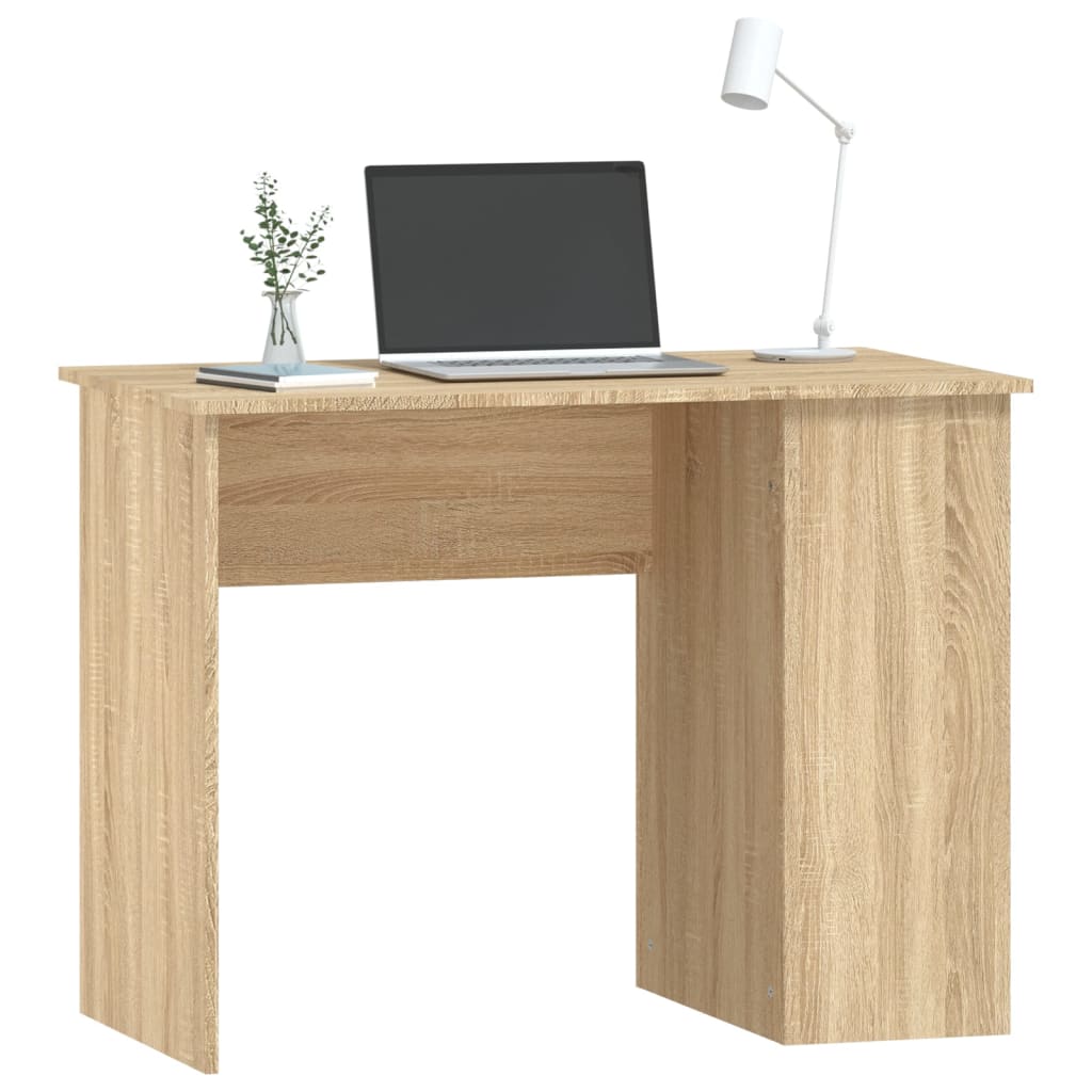 vidaXL Biurko, dąb sonoma, 100x55x75 cm, materiał drewnopochodny