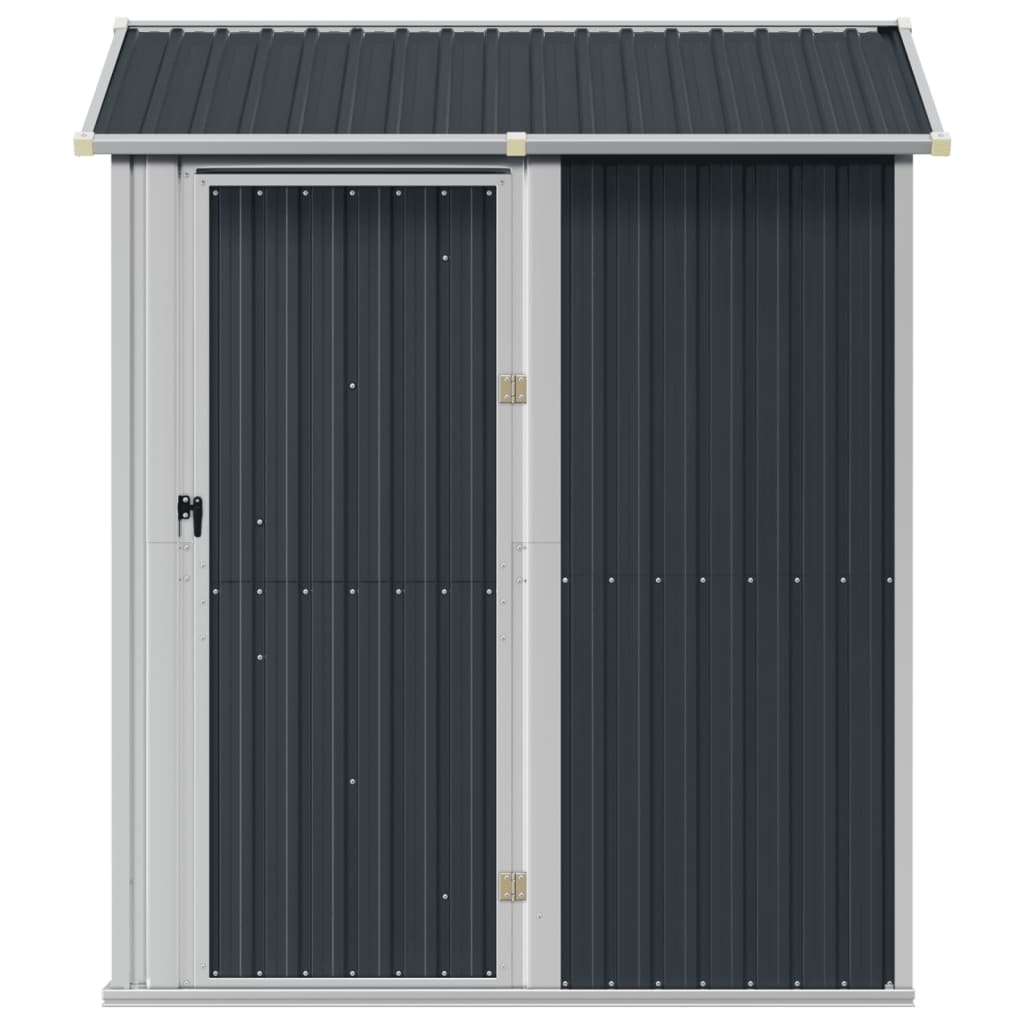 vidaXL Domek ogrodowy antracytowy 192x152,5x237 cm ocynkowana stal