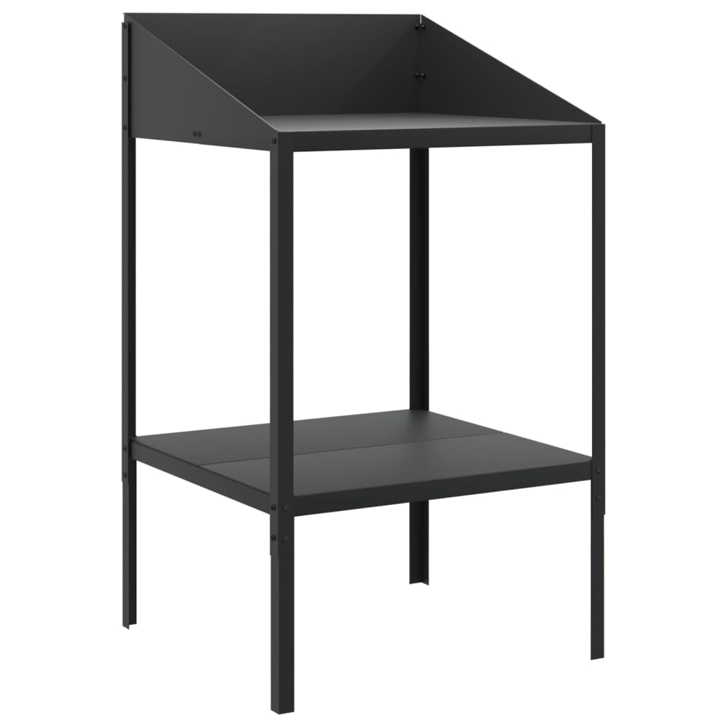 vidaXL Kwietnik, antracytowy, 56,5x54,5x100 cm, stal galwanizowana