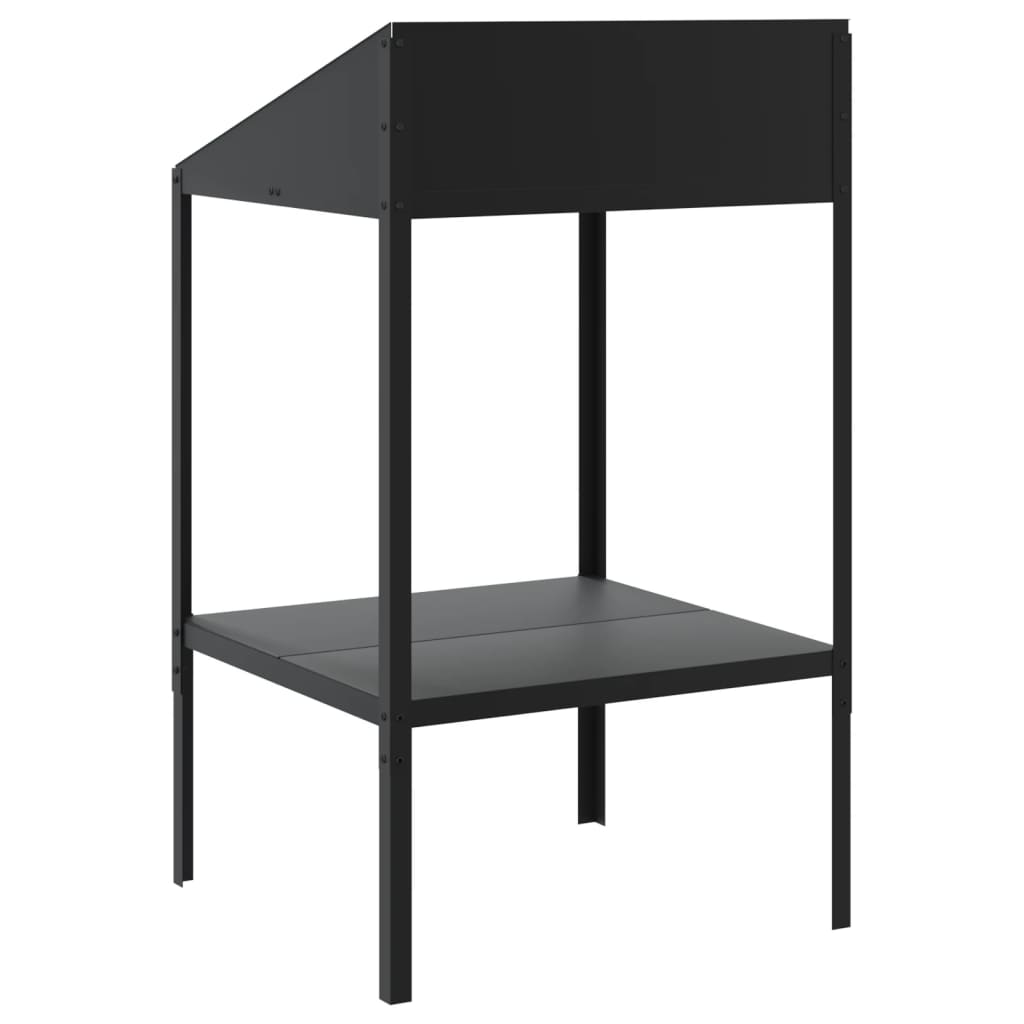 vidaXL Kwietnik, antracytowy, 56,5x54,5x100 cm, stal galwanizowana