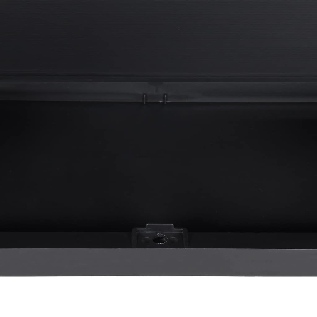 vidaXL Szafka ogrodowa, szaro-czarna, 65x37x165 cm, PP