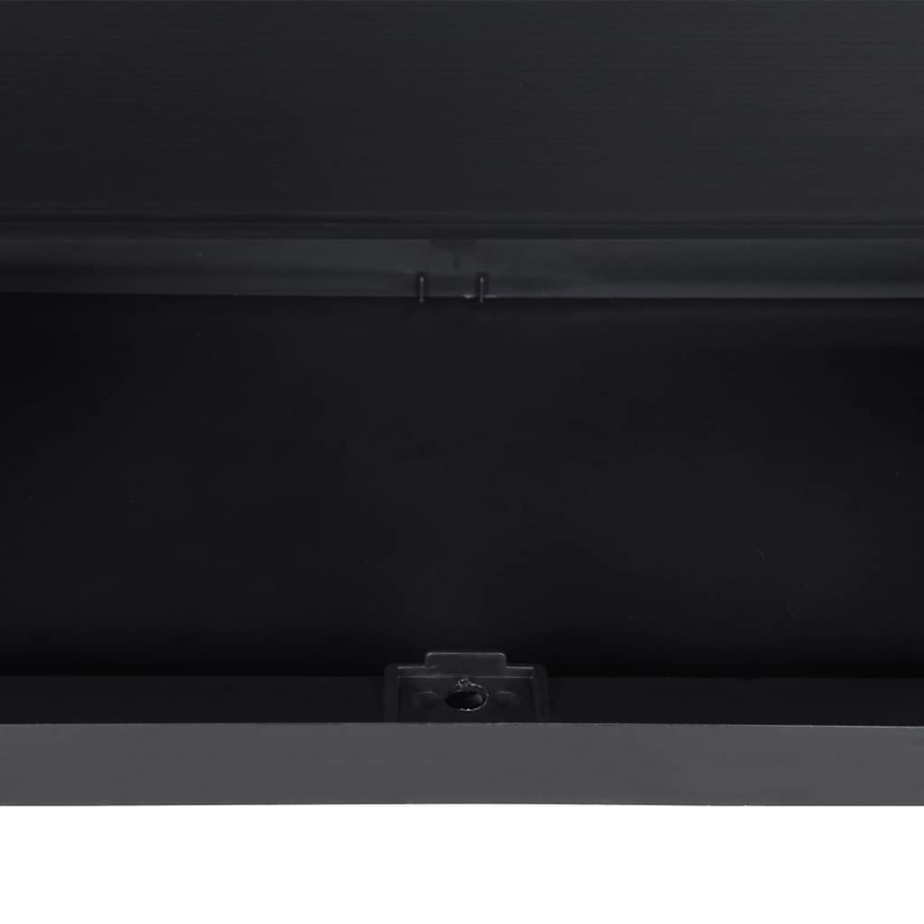 vidaXL Szafka ogrodowa, szaro-czarna, 97x37x85 cm, PP
