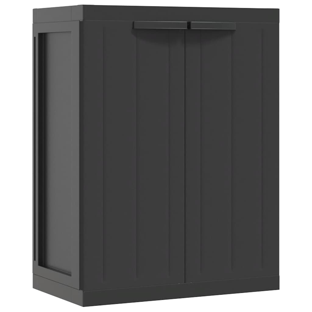 vidaXL Szafka ogrodowa, czarna, 65x37x85 cm, PP