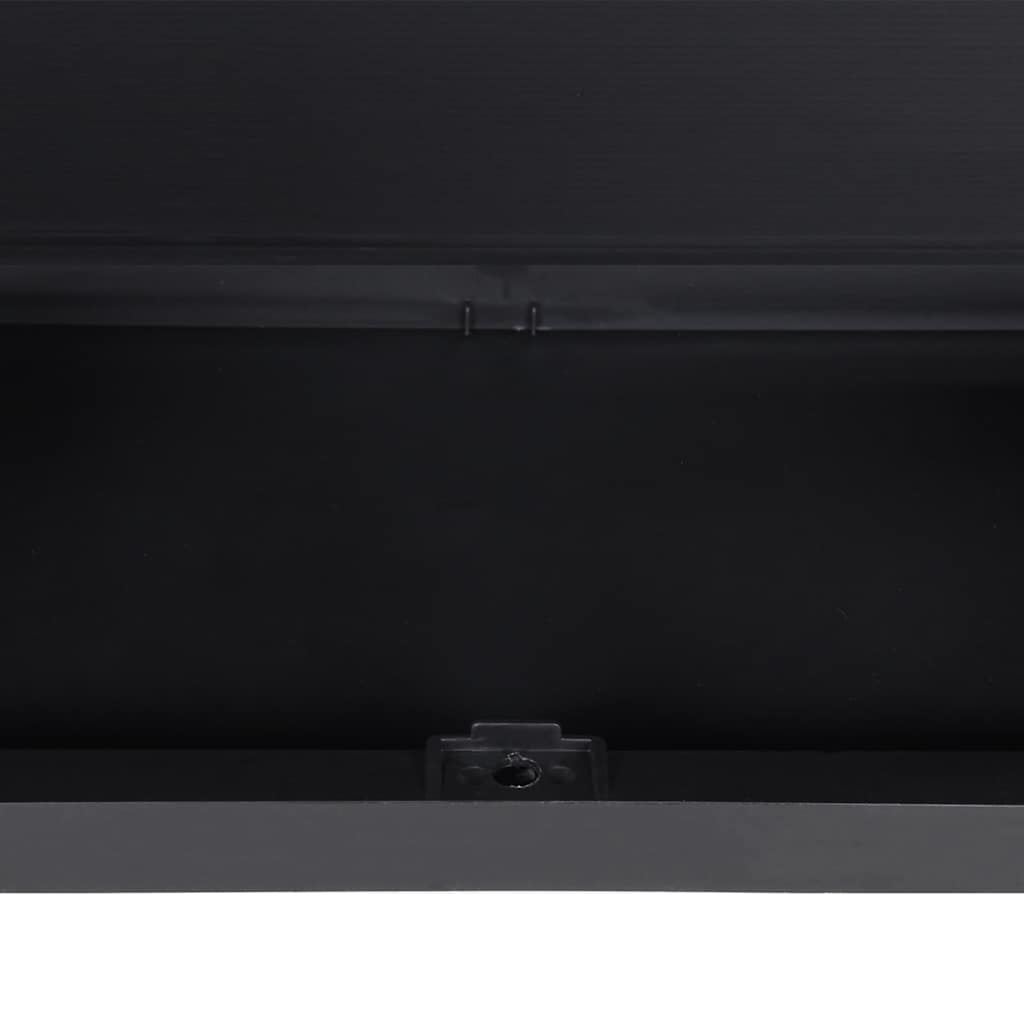 vidaXL Szafka ogrodowa, czarna, 65x37x165 cm, PP