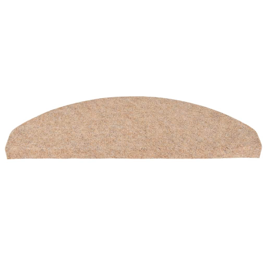 vidaXL Samoprzylepne nakładki na schody, 10szt., beżowe, 65x22,5x3,5cm