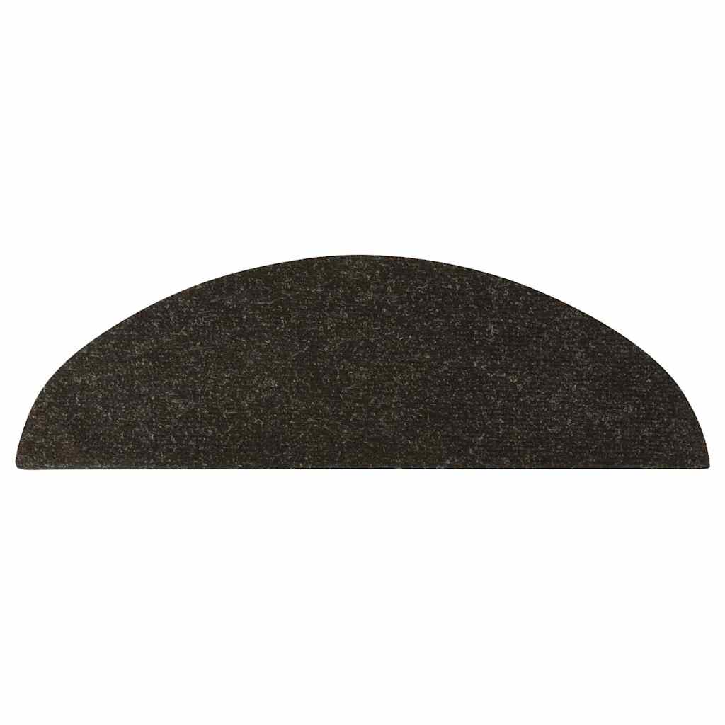 vidaXL Samoprzylepne nakładki na schody, 10 szt., antracyt, 56x17x3 cm