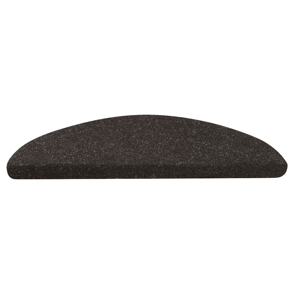 vidaXL Samoprzylepne nakładki na schody, 10 szt., czarne, 56x17x3 cm