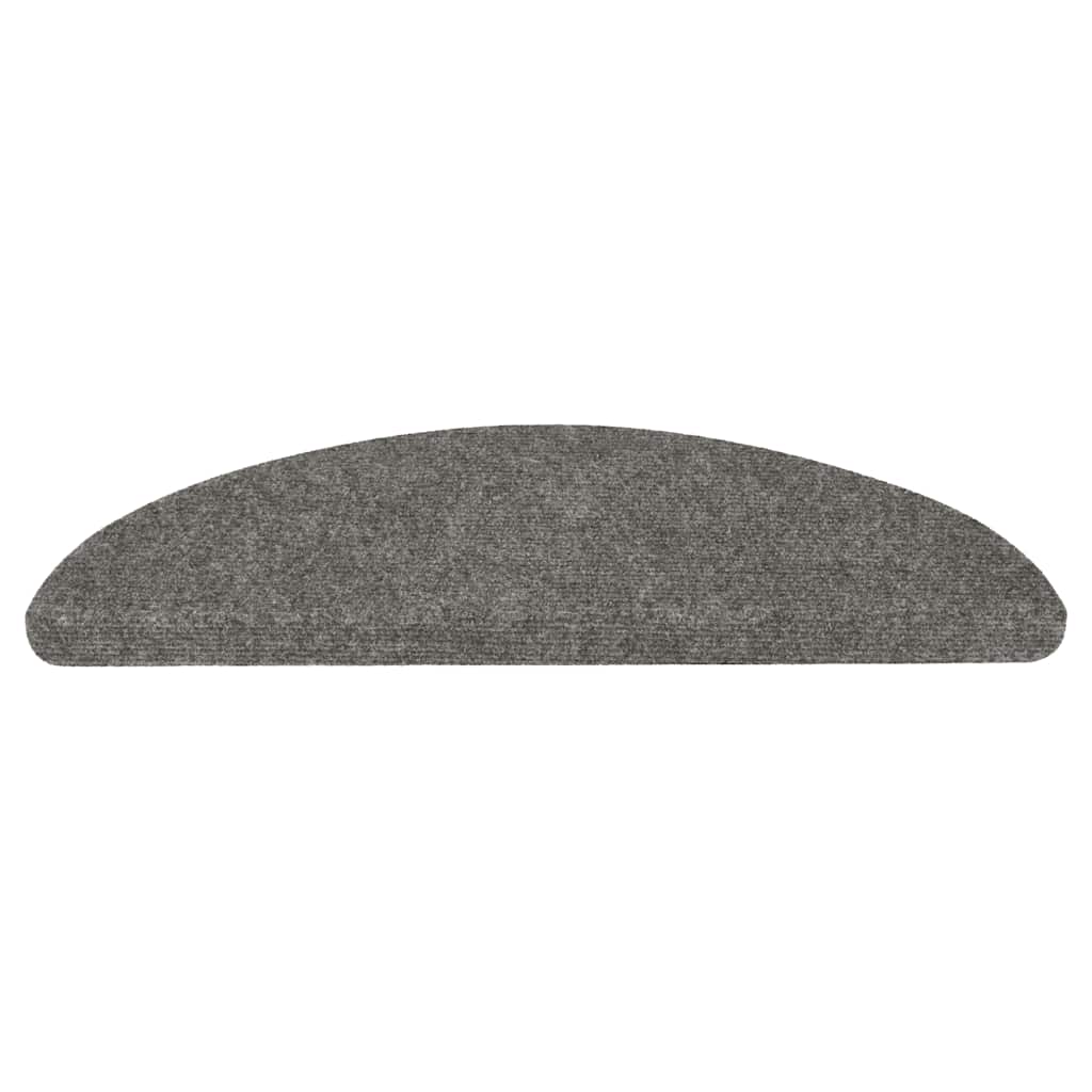vidaXL Samoprzylepne nakładki na schody, 10 szt., szare, 56x17x3 cm