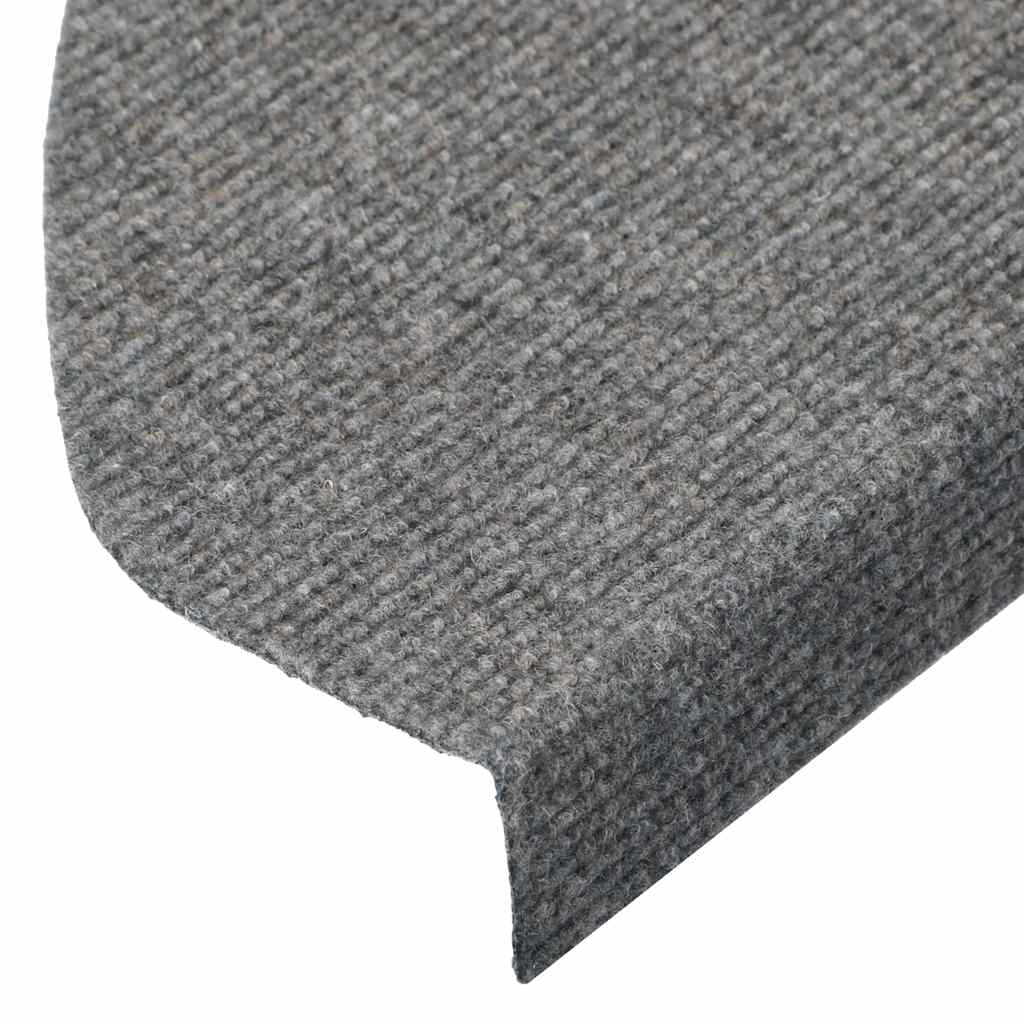 vidaXL Samoprzylepne nakładki na schody, 10 szt., szare, 65x22,5x3,5cm