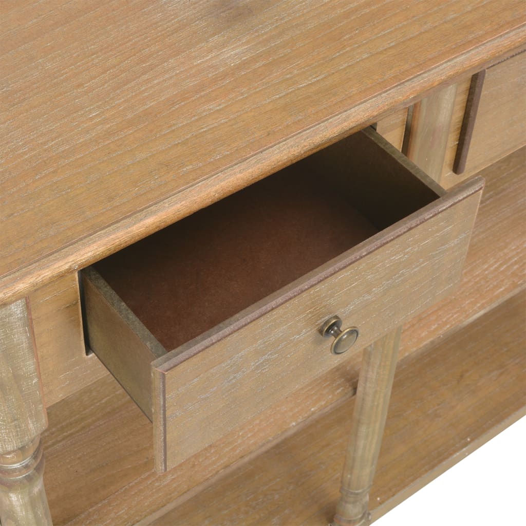 vidaXL Stolik konsolowy, 110x30x76 cm, materiał drewnopochodny